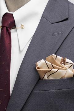 Bộ Suit Xám Chì Cao Cấp  Classic Fit TGS380